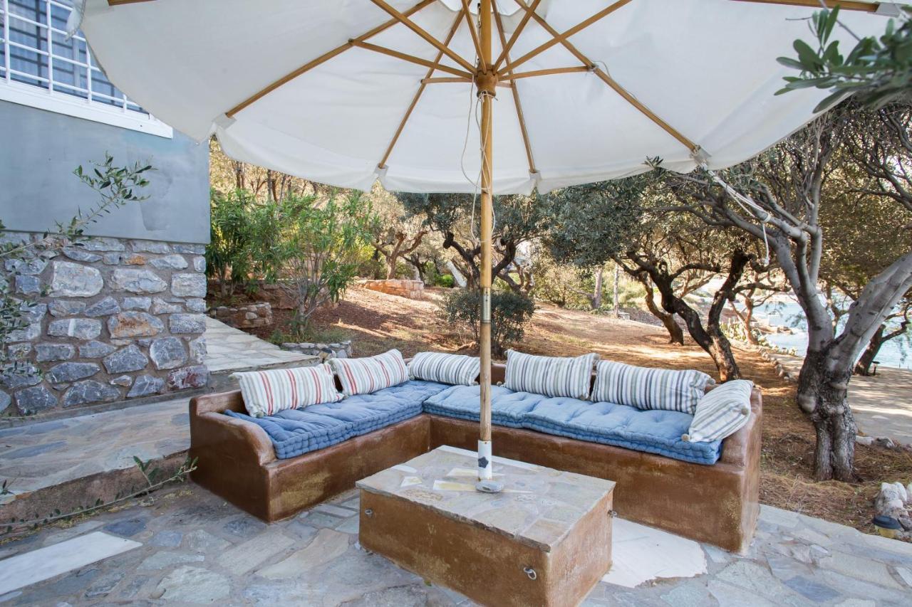 Lady Of Hydra Villa, Sea Front View, Private Beach Exterior foto